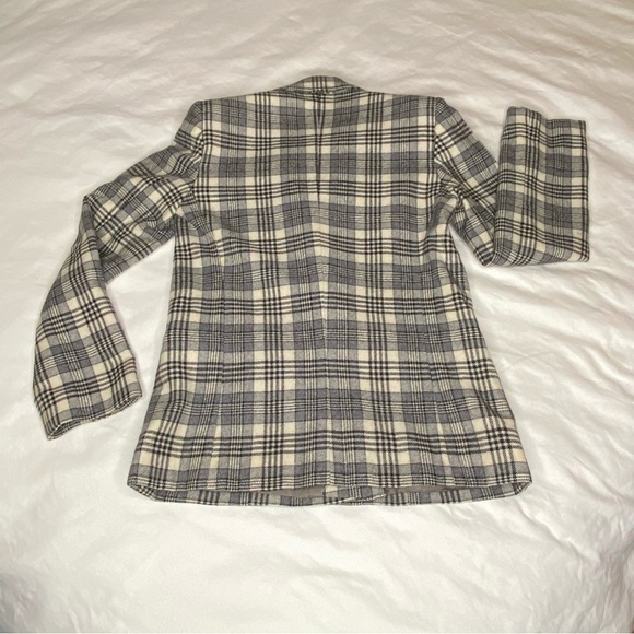 Cool Vintage black and  cream Mister Leonard Blazer wool double breasted stylish - Picture 7 of 11